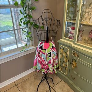 Colorful Abstract Women's Skirt Y2K